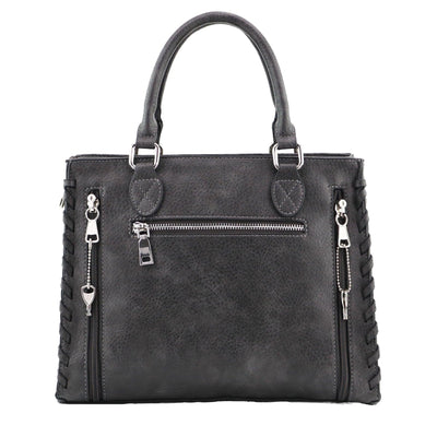 Roma Leather Concealed Carry Handbag Purse w/ Locking zipper | eBay